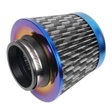 Cold Air Intake Filter, High Performance, Washable Filter, Clamp-On Replacement.