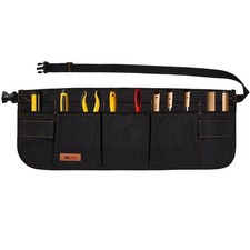 Canvas Work Tool Apron 10 Pockets Waist Apron for Men Women,Adjustable Buckle...