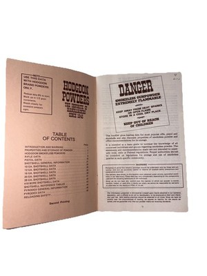 Vintage Original Hodgdon Manual BASIC LOADING DATA RIFLE PISTOL