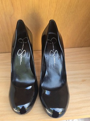 Jessica Simpson Black Patent Leather Heels Size 10M