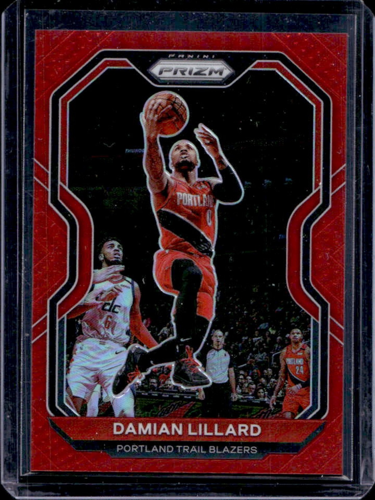 2020-21 Prizm Damian Lillard Red Prizm #266/299 Trail Blazers