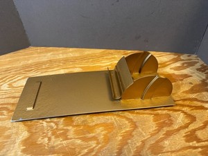 Blomus Muro Notepaper Roll Holder Gold Tone GERMANY