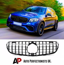 For Mercedes GLC Class W253 Gloss Black PANAMERICANA GT GTR Grille Grill 15-19