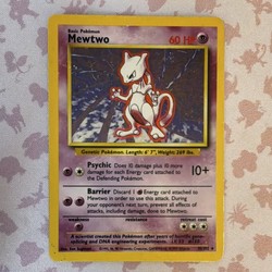 Mewtwo 10/102 Base Set Holo Rare