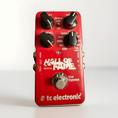TC Electronic Hall of Fame Digital Reverb Pedal True Bypass for Guitar/Bass