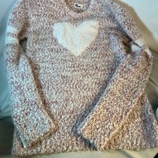 Epic Threads Pink and White Heart Sweater