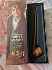 Noble Collection Bilbo Baggins Pipe Official Hobbit Functional Replica LOTR