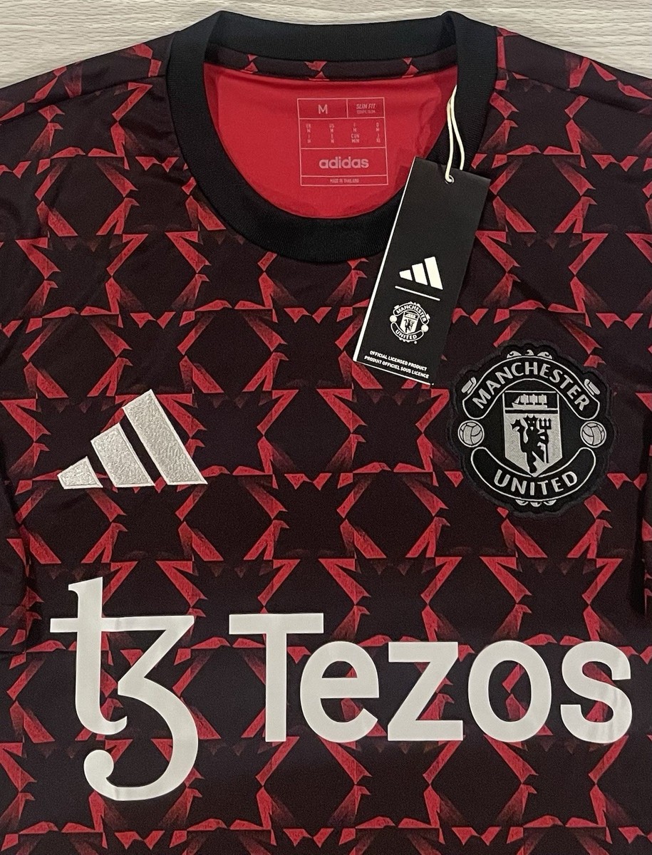 New! Adidas 2023/24 Manchester United Soccer Jersey IT1996 Men's