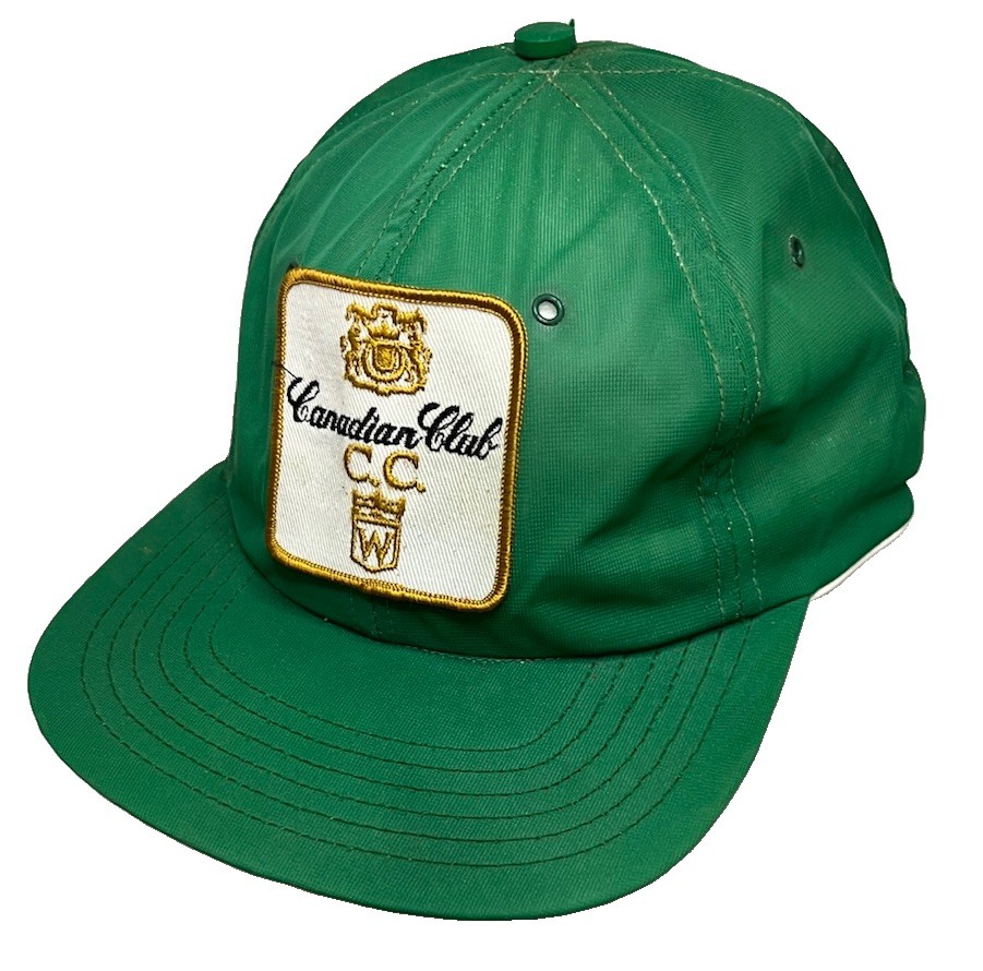 Vintage Canadian Club Whisky Snapback Hat Alcohol Drink Company Logo Patch Cap image 2