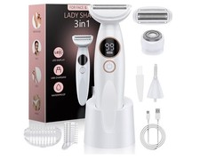 3 in 1 Bikini Trimmer for Women, Electric Razors for Women with Display, Pain...