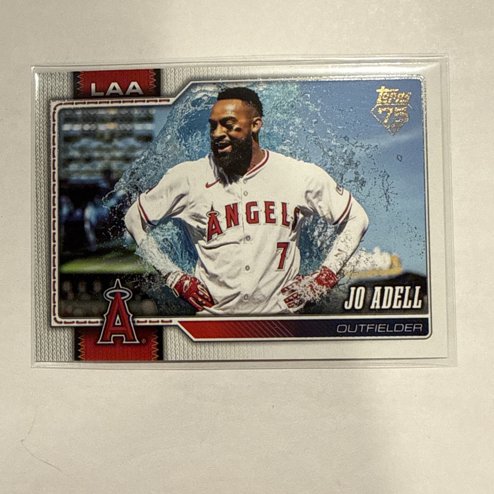 2026 Topps Series 1 Jo Adell Golden Mirror SSP Image Variation #139 Angels