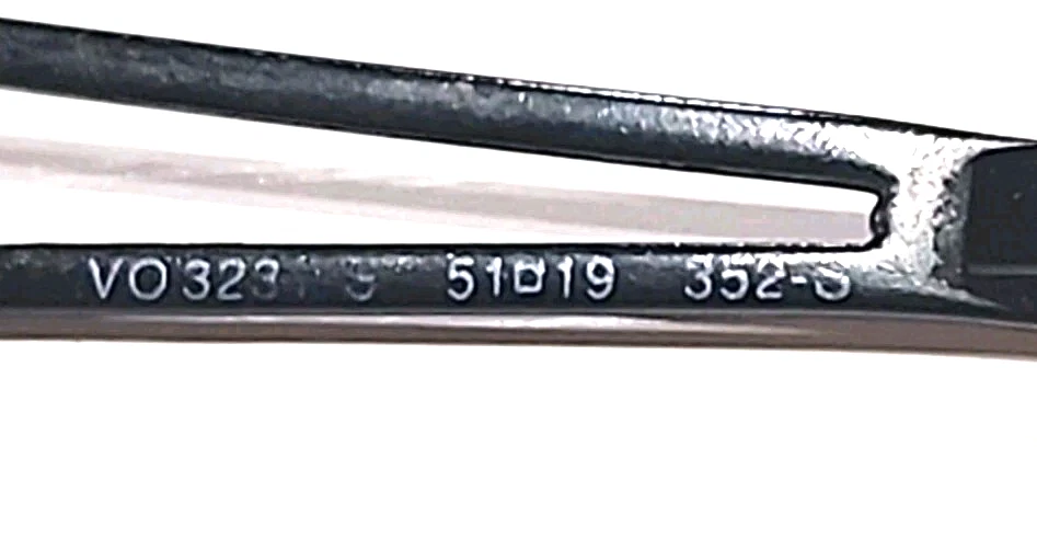 Vogue VO3231-S Small Black Metal Oval Sunglasses Frame  51-19 Italy - Image 4 of 4