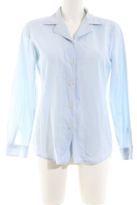 UNITED COLORS OF BENETTON Langarmhemd Damen Hemd Gr. DE 36 himmelblau