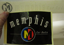 2 Memphis Amp Speakers Car Audio Vinyl Sticker Window Decal Boat Truck New