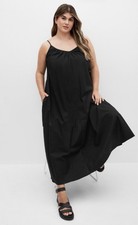 CITY CHIC Maci Maxi Dress in Black Plus Size XS / 14 NWT [RRP $99.95]