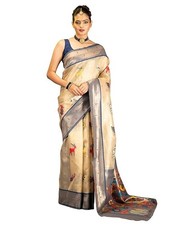 Women's Woven Design Banarasi Style Art Silk Saree With Blouse Piece