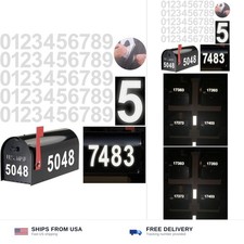 Reflective Mailbox Numbers Sticker Decal Waterproof Number Self Adhesive