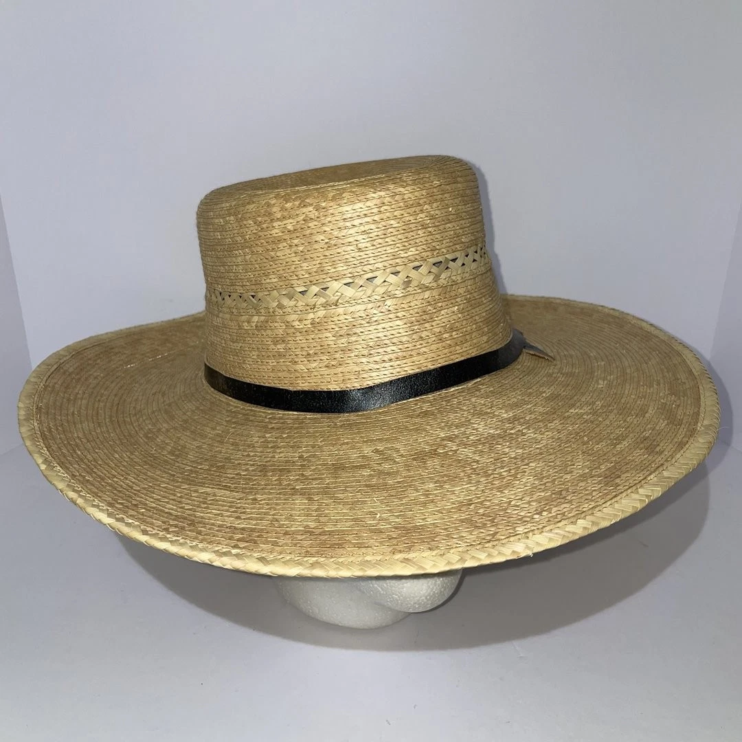 SunBody Hats Palm Wide Brim Sun Hat Size 6 7/8