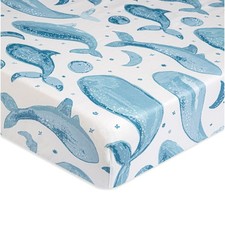 Ocean Crib Sheet, 100 Cotton Fitted Sheet, 28" x 52", Crib Sheets for Boys, ...