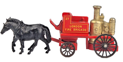 Lledo Days Gone DG05000 London Fire Brigade Horse Drawn Steam Fire Engine Unbox.