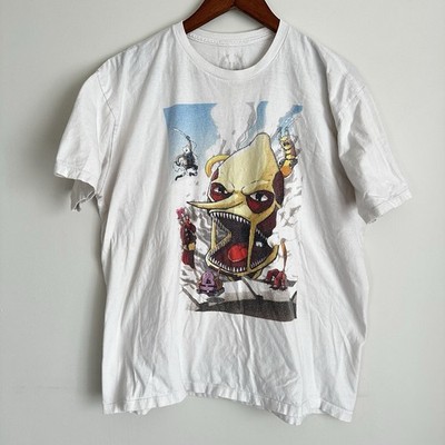 Adventure Time Lemongrab Graphic T-Shirt XL White Cartoon Network Republic VTG