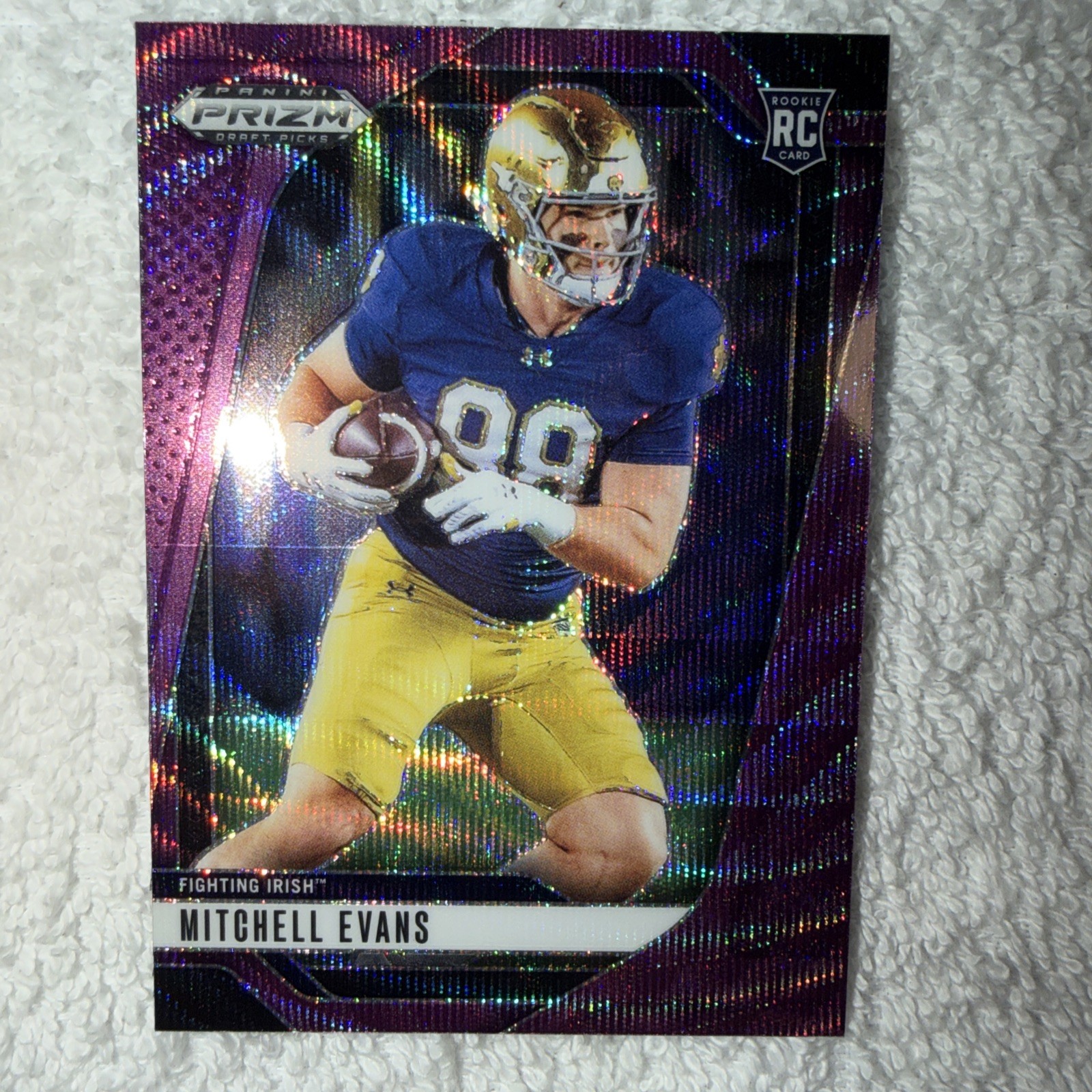 2025 Panini Prizm Draft Picks - Mitchell Evans #78 Purple Wave Prizm (RC)
