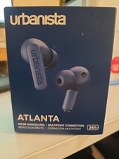 Urbanista Atlanta Bluetooth Earphones Midnight White, Noise-Cancelling, Earbuds