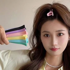 For Updos Daily Styling Duckbill Clips Acrylic Material Seamless Design