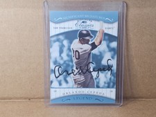 2001 Donruss Classics SIGNIFICANT SIGNATURES - ORLANDO CEPEDA Auto #187 MLB HOF