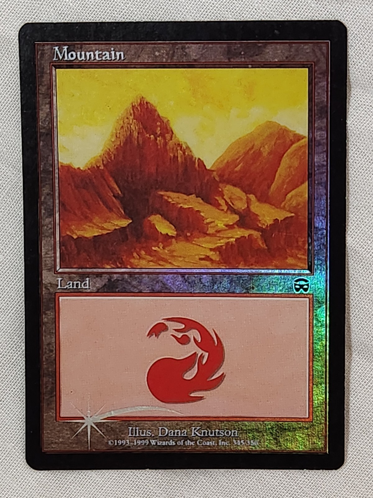 NM Mountain #345 Foil Mercadian Masques Mtg Magic the Gathering