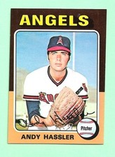 (1) ANDY HASSLER 1975 TOPPS MINI # 261 ANGELS ROOKIE NM+ CARD (N0373). rookie card picture