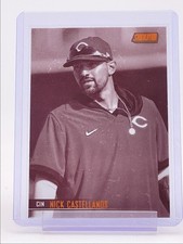 NICK CASTELLANOS 2021 TOPPS STADIUM CLUB BASEBALL SEPIA REDS Q3478