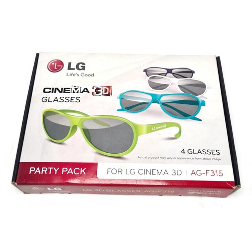 LG 3D Cinema Glasses AG-F315. Pack of 4. Made in Korea