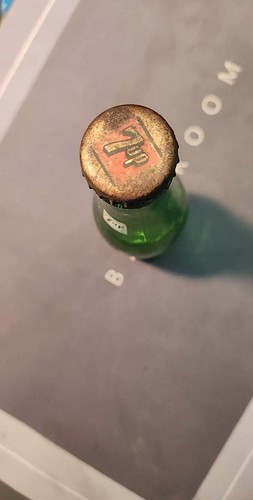bouteille verre 7UP vintage ultra rare version francais - 第 4/4 張圖片