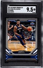 2019-20 PANINI CHRONICLES PLAYBOOK ZION WILLIAMSON BLUE 22/99 RC SSP  SGC 9.5
