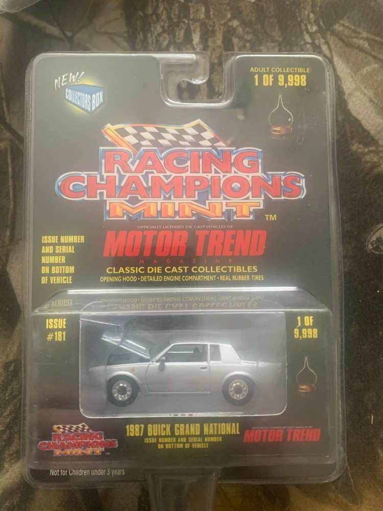 Racing Champions Mint.  1998. Motor Trend. 1 of 9998  1987 Buick Grand National
