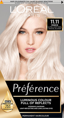 L'Oreal Paris Preference 11.11 Venice Ultra Light Crystal Cool Blonde Haarfarbe