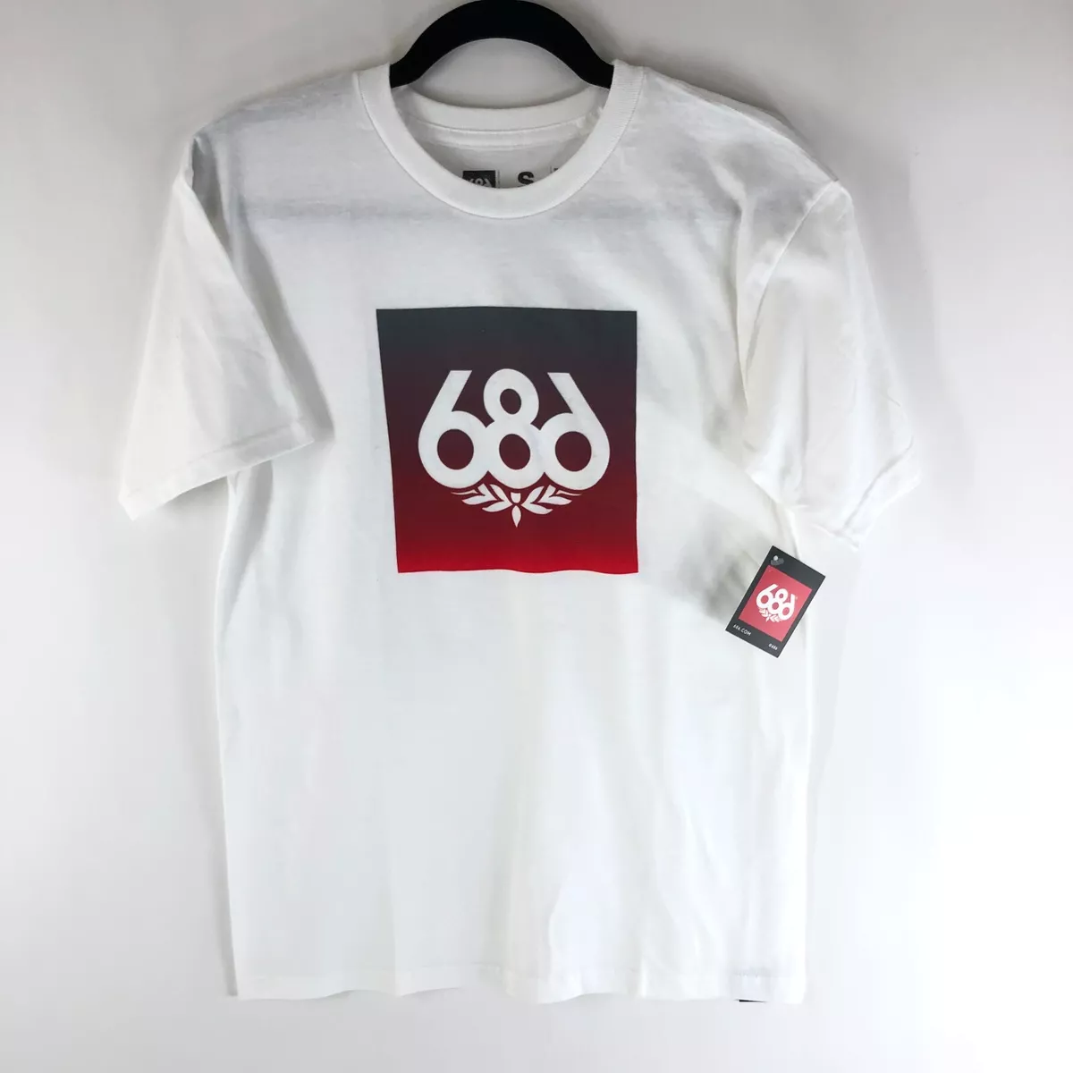 686 Mens Gradient Knockout Tee Shirt Logo Crew Neck Short Sleeve