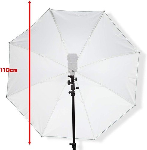 UNPLUGGED STUDIO 43-Inch White Umbrella (2-Pack) - Fiberglass Rib, Model UN-047 - Picture 4 of 8