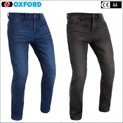 Oxford Original Super Herren Jeans Motorrad Touring Motorrad Hose Schwarz Blau