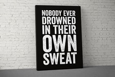 Motivational Gym Wall Art - Large Fitness Quote Sign