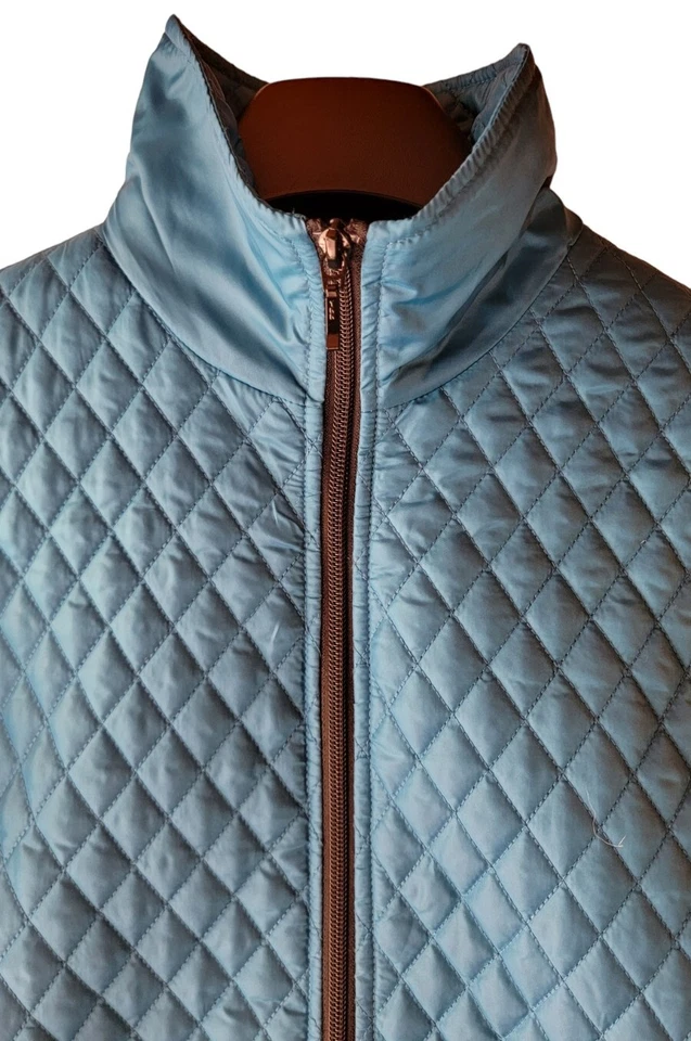 Abrigo chaqueta acolchada ligera Chicos (Adiciones) verde azulado talla 0/pequeña Foto 3 de 4