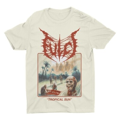 Fulci White Uniex Shirt, Tropical Sun t-shirt beige color size s to 3xl Q3456