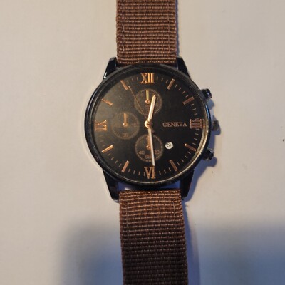 Geneva mens quartz wrist watch, brand new Never Worn