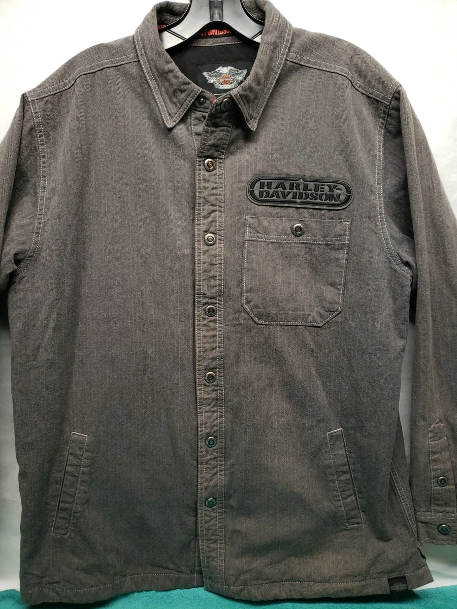 Harley davidson hotsell quilted shirt jacket