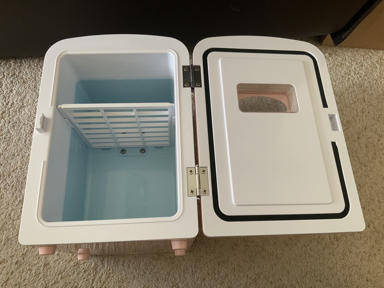 Koolatron 4L 6 Can Retro Electric Portable Mini Fridge Cooler READ