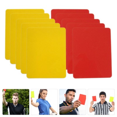  8 Pcs Flag Football Fußball Schiedsrichter Karten Sport Zubehör