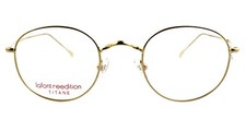 New Jean LaFont CASANOVA 46 006 46mm Gold Titanium Eyeglasses Frames Japan