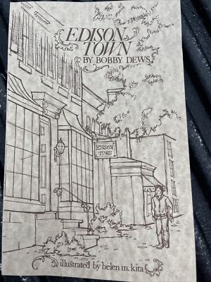 Edison Town SIGNED By Bobby Dews Paperback 1994 Book Vintage RARE