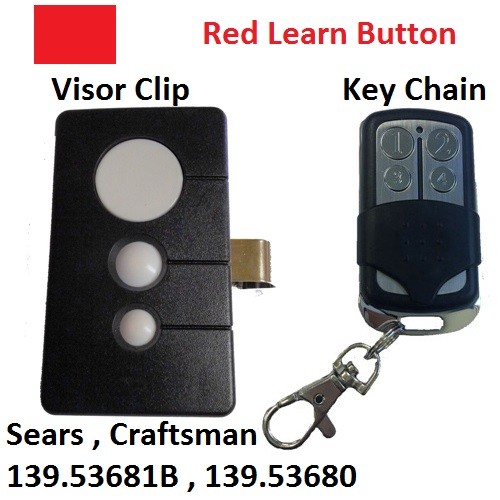 Craftsman Garage Door Opener 3 & 4 button Remote HBW1255 139.53681B